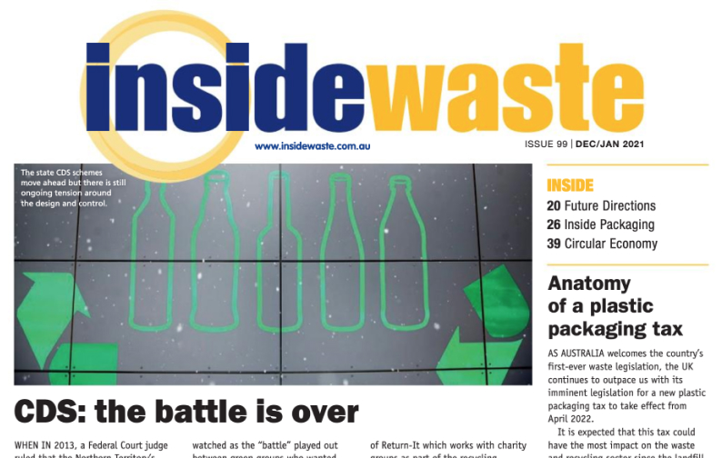 EnviroCom features in inside Waste